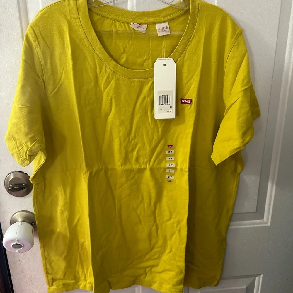 *FINAL* LEVI’S WOMEN’S PLUS SIZE LOGO TEE: GREEN: NWT: SZ 2X